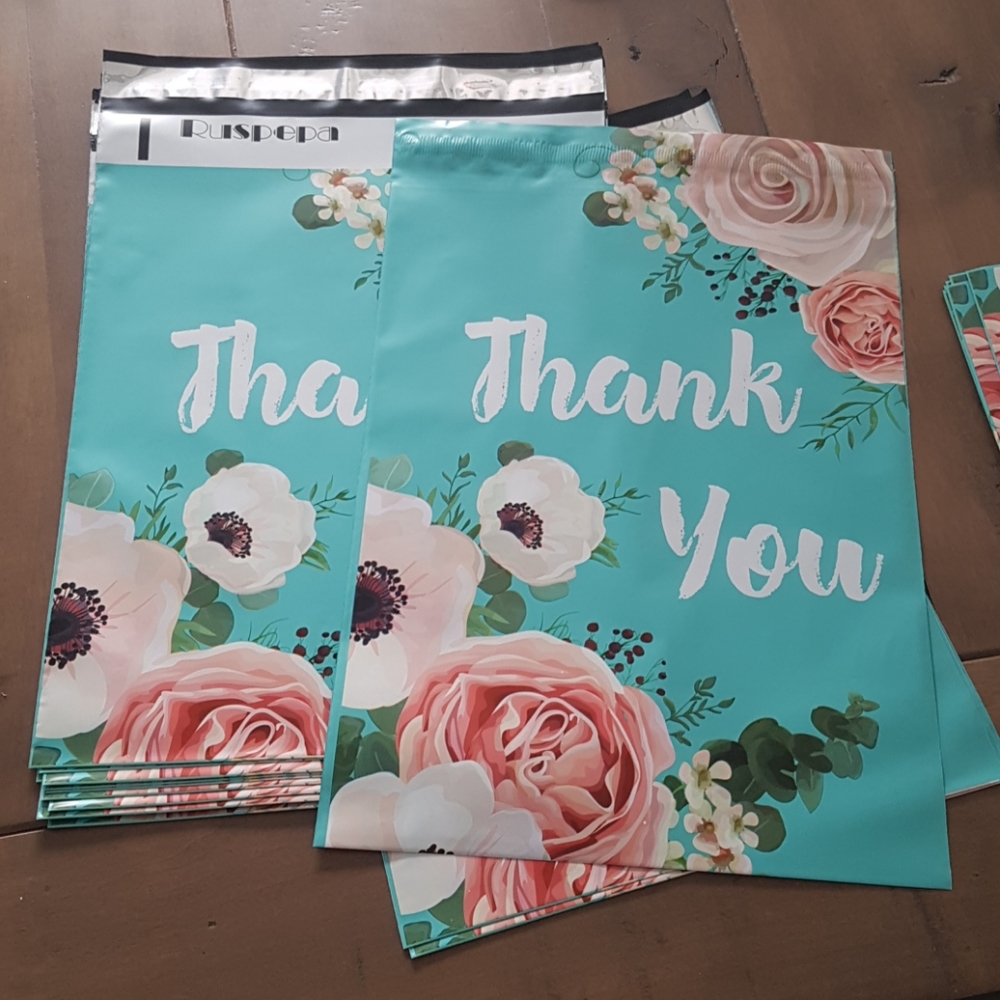 25 pcs Thank You Poly Mailers Envelope 10"x13" in.